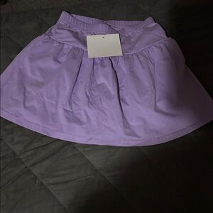 Charming Lilac Kids Skirt with attached shorts